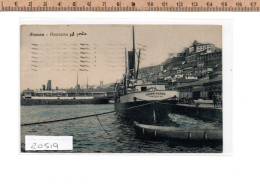 20519 ANCONA PANORAMA PORTO BARCA BUON PADRE TRIESTE 1922 - Ancona