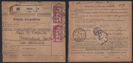 COLIS POSTAUX  - HATTEN - ALSACE / 1933 BULLETIN D'EXPEDITION (ref 3786l) - Storia Postale
