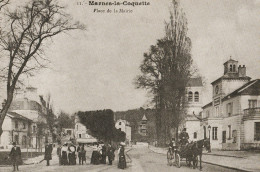 MARNES LA COQUETTE . - Place De La Mairie. - Reproduction - Sonstige & Ohne Zuordnung