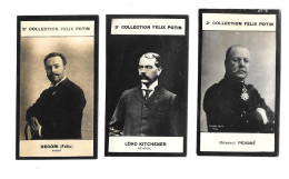 CN19 - CHROMOS PHOTOGRAPHIQUES FELIX POTIN 2ème COLLECTION - FELIX DECORI - LORD KITCHENER - GENERAL PEIGNE - Félix Potin