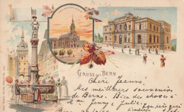 Suisse Jolie Carte Postale Gruss Aus Bern Pour L'Alsace 1899 - Bern