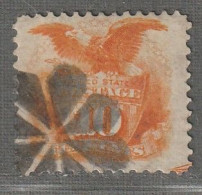 ETATS UNIS - N°33 Obl (1869) Pygargue : 10c Jaune-orange - Usados