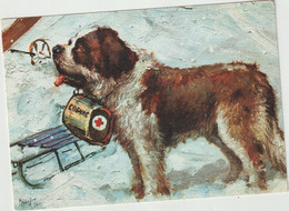 Illustrateur   :POULBOT  , Le  Chien    D '  Assistance ,  Cognac - Poulbot, F.