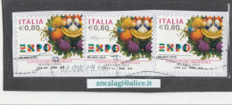 USATI ITALIA 2015 - Ref.1289 "EXPO" 3 Val. € 0,80 - In Striscia - - 2011-20: Used