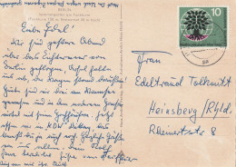 BUND - 1960, Michel 326, AK Einzelfrankatur - Lettres & Documents