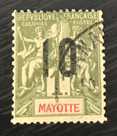 Timbre Oblitéré Mayotte Yt 31 - 1912 - Used Stamps