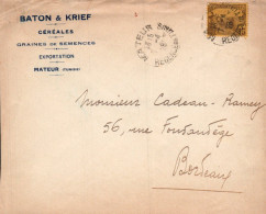 TUNISIE SEUL SUR LETTRE POUR LA FRANCE 1928 - Briefe U. Dokumente