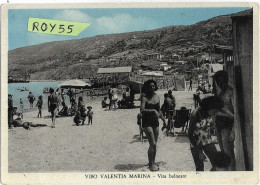 Calabria-vibo Valentia-marina Frazione Di Vibo Valentia Animatissima Bella Veduta Spiaggia Fine Anni 40 - Altri & Non Classificati