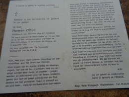 Doodsprentje/Bidprentje  Herman CELIE   Wachtebeke 1955-1982 St Gillis-Waas Ongeval  (Echtg R. De Coninck) - Religion & Esotérisme