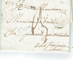 Puy Laurens 77 Lettre Du 1 Février 1830 Pour Montauban - 1801-1848: Precursors XIX