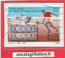 USATI ITALIA 2016 - Ref.1293 "COPPA DAVIS" 1 Val. - - 2011-20: Afgestempeld