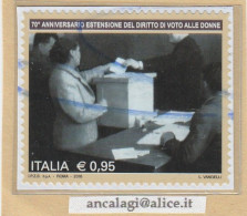 USATI ITALIA 2015 - Ref.1294 "VOTO ALLE DONNE" 1 Val. - - 2011-20: Usati