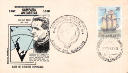 ARGENTINA - BASE DE EJERCITO ESPERANCA - ANTARCTICA 1969 / 7033 - Cartas & Documentos