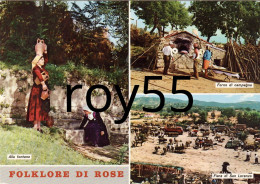 Calabria-cosenza-rose Vedute Vedutine Folklore Di Rose Fiera Di San Lorenzo Alla Fontana Forno Di Campagna Fine Anni 60 - Autres & Non Classés