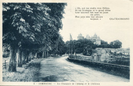 CPA -  COMBOURG -  LA CHAUSSEE DE L'ETANG ET LE CHATEAU - Combourg