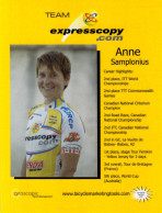 Cyclisme, Anne Samplonius - Radsport