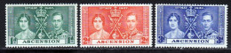 Ascension 1937 Yvert 35 / 37 ** TB - Ascension (Ile De L')