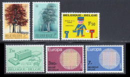 Belgique 1970 Yvert 1526 / 1531 ** TB - Nuovi