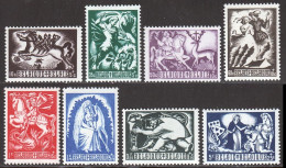 Belgique 1944 Yvert 653 / 660 ** B - Unused Stamps
