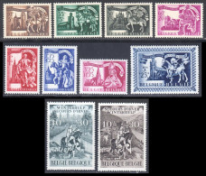 Belgique 1943 Yvert 631 / 640 ** TB - Nuevos