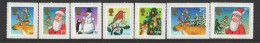 Great Britain United Kingdom 2012 Christmas Set Of 7 Self-adhesive Stamps MNH - Noël