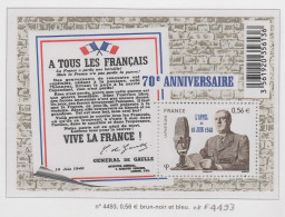 France Feuillet F4493 ** Appel 18 Juin 1940 - Ungebraucht