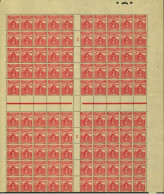 Tunisie 1945 - Colonie Française - Timbres Neufs.Yvert Taxe Nr.:61. Paneau De 100 Avec Millesime "5"(x2)...(EB) AR-02372 - Unused Stamps