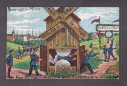 Carte Photo Militaria Karte Reservisten Mühle Na&ch Der Heimat  ( Humour Moulin Dest Gurtner Weyer Bas Rhin 52936 ) - Humorísticas