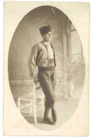 Cpa Carte-photo Soldat , Maroc - Personajes