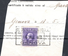 ITALIA, ITALY, MARCA DA BOLLO, 1936, USATI Un: IT MB114 - Fiscale Zegels