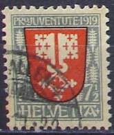 Schweiz Suisse Pro Juventute 1919: Wappen Nidwalden Zu WI 12 Mi 149 Yv 173 Mit ⊙ ST.GALLEN ?.XII.19 (Zumstein CHF 20.00) - Gebruikt