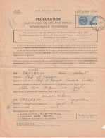 ROQUEMAURE (GARD) T. à D. Horoplan / Procuration Pour Effectuer Des Opérations Postales  ...etc. - Briefe U. Dokumente