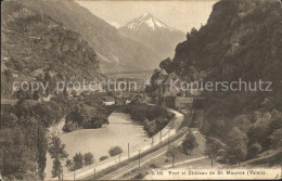 12336698 St Maurice Valais Pont Et Chateau St-Maurice - Autres & Non Classés