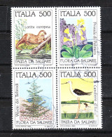 Italia   -  1985. Fauna E Flora Da Salvare. Fauna And Flora To Be Saved. Complete Series - Usados