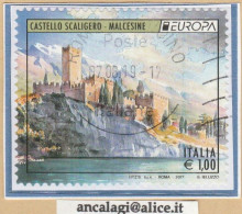 USATI ITALIA 2017 - Ref.1297 "EUROPA, CASTELLO SCLALIGERO" 1 Val. - - 2011-20: Usati