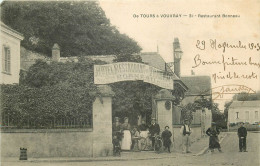 37 TOURS à VOUVRAY. Hôtel Restaurant Tramway Bonneau 1903 - Vouvray
