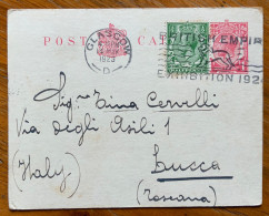 GRAN BRETAGNA -  POST CARD GLASGOW 14 NAY 1923 PER TINA CERVELLI A LUCCA ITALY - Koninklijke Families