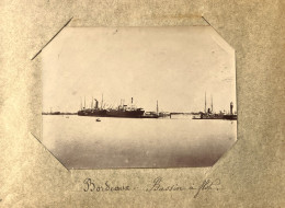 Bordeaux * Bassin à Flot * Bateaux Commerce Cargo * Photo Circa 1890/1910 11.5x8.5cm - Bordeaux