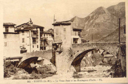 CPA - SOSPEL - LE VIEUX PONT ET LES MONTAGNES D'ITALIE - Sospel