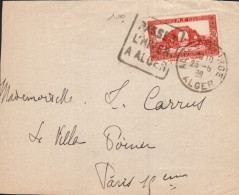 ALGERIE DAGUIN SUR LETTRE D'ALGERPOUR LA FRANCE 1938 - Briefe U. Dokumente