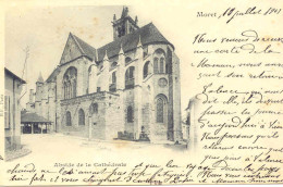 CPA - MORET - ABSIDE DE LA CATHEDRALE (CARTE PRECURSEUR -1901) - Moret Sur Loing