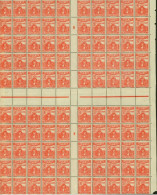 Tunisie 1923 - Colonie Française -Timbres Neufs.Yvert Taxe Nr.: 46. Panneau De 100 Avec Millesime "8" (x2).(EB) AR-02375 - Unused Stamps