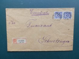 GROOT FORMAAT  LOT1A    LETTRE RECOMM.  ALLEMAGNE 1924 - Cartas & Documentos