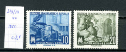 DDR    213/4 Xx    Foire De Leipzig - Ungebraucht