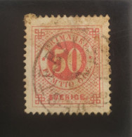 Sweden Stamp - Circle Type 50 öre - Oblitérés