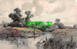 R550647 Man In Boat. Meissner And Buch. Serie. 1230. Von Wald Und Wiese. 1905 - World