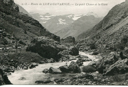 CPA -  ROUTE DE LUZ A GAVARNIE - LE PETIT CHAOS ET LE GAVE - Gavarnie