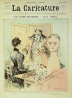 La Caricature 1887 N°368 Robida Sardou Par Luque Tailleur Pour Dames Sorel - Tijdschriften - Voor 1900