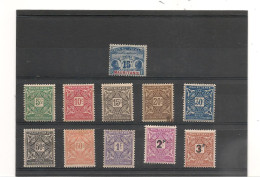 MAURITANIE 1906/27 TAXE  N° 11*-17/26*  Cote : 29,00 € - Unused Stamps