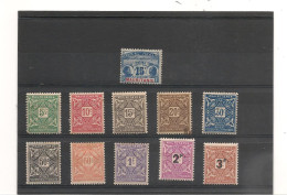 MAURITANIE 1906/27 TAXE  N° 11*-17/26*  Cote : 29,00 € - Ongebruikt